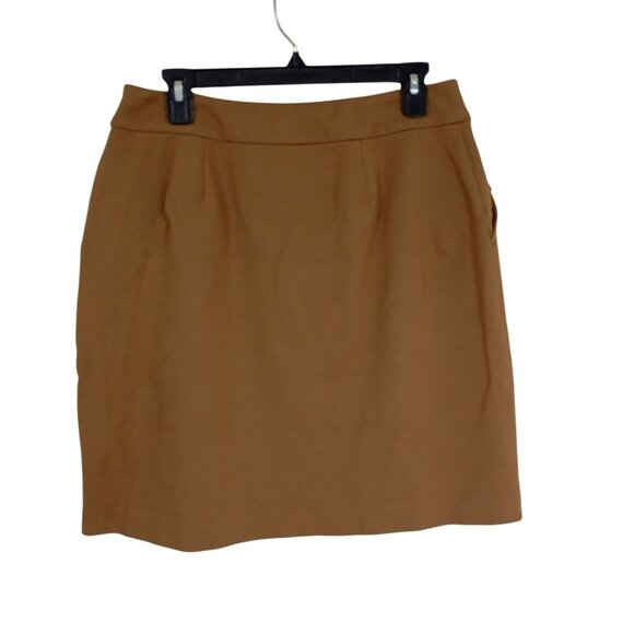 J. Jill Skirt Brown With Pockets Button Front M Petite - Picture 6 of 8